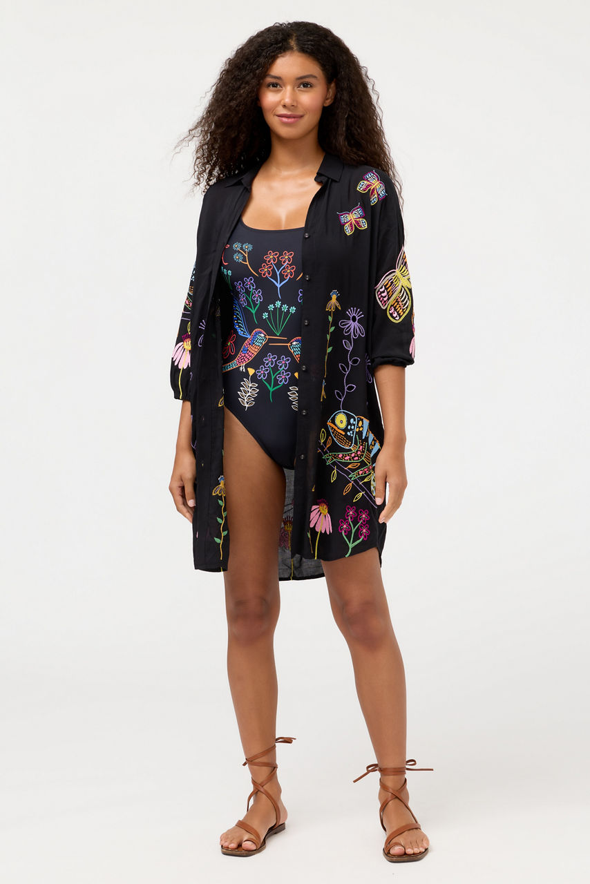 JW X ASHLEY PERCIVAL BUTTON DOWN SHIRT DRESS, , large image 1