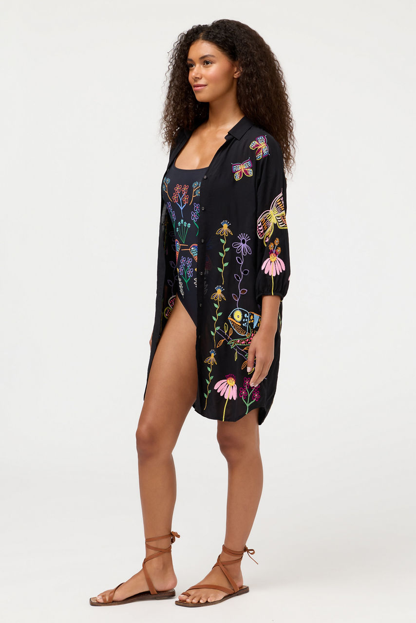 JW X ASHLEY PERCIVAL BUTTON DOWN SHIRT DRESS, , large image 2