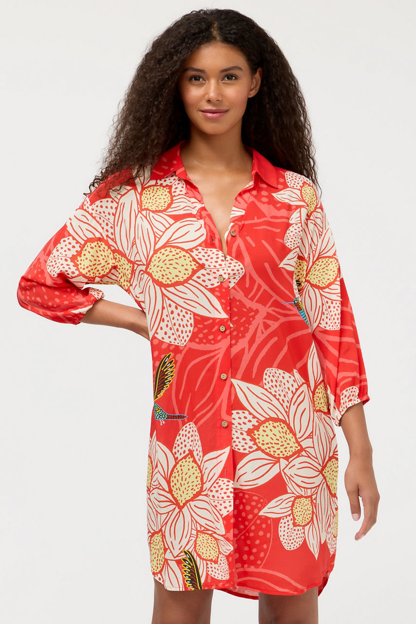 JW X ASHLEY PERCIVAL BUTTON DOWN SHIRT DRESS, , large image 1