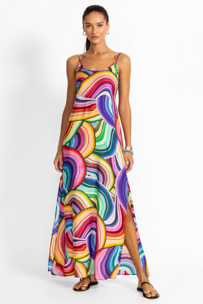 ABEL BACK SMOCKING SLIP MAXI DRESS