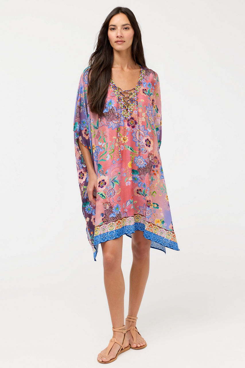 LILLIANA TIE SHORT KAFTAN, , large image 2