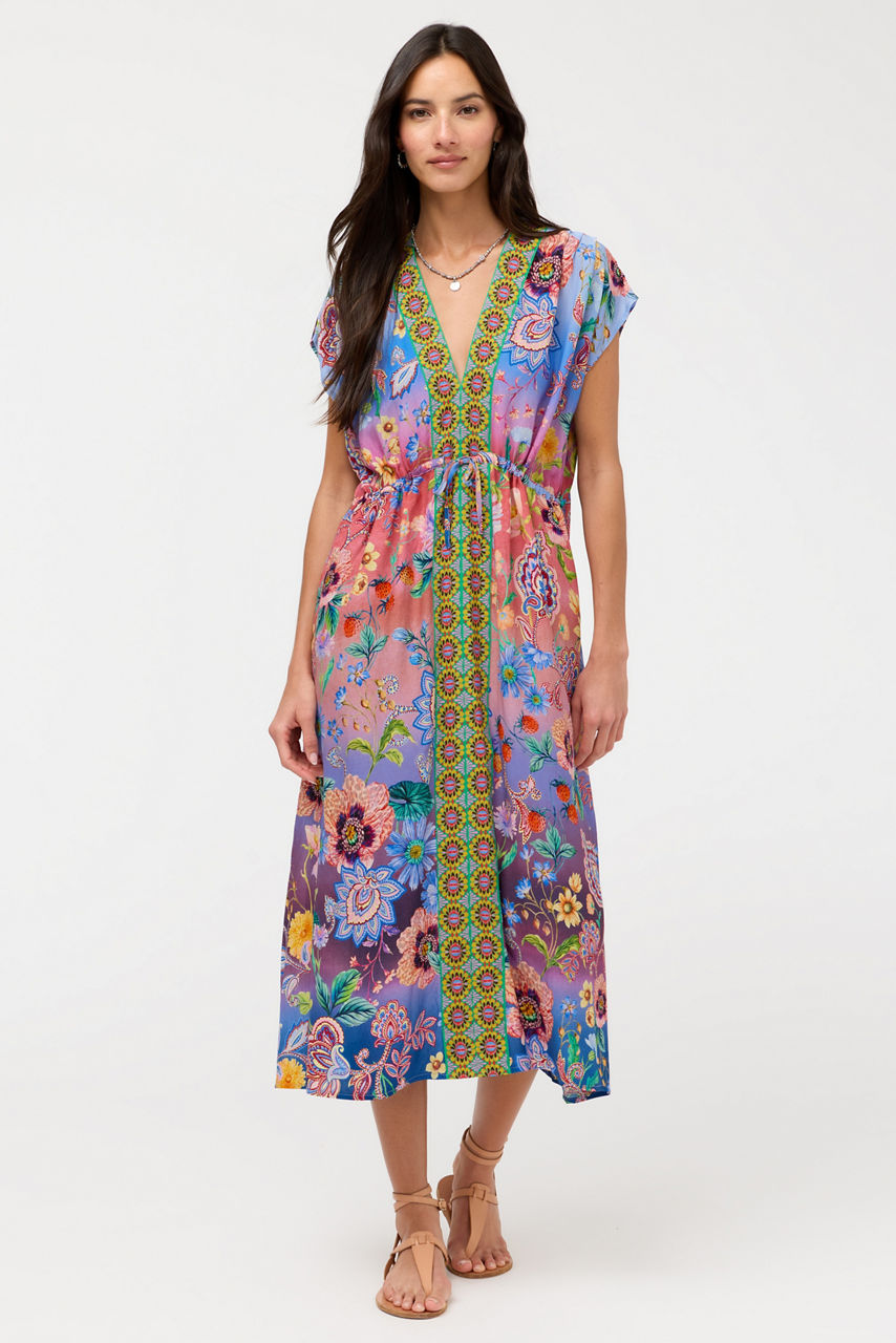 LILLIANA V-NECK KAFTAN DRESS, , large image 1