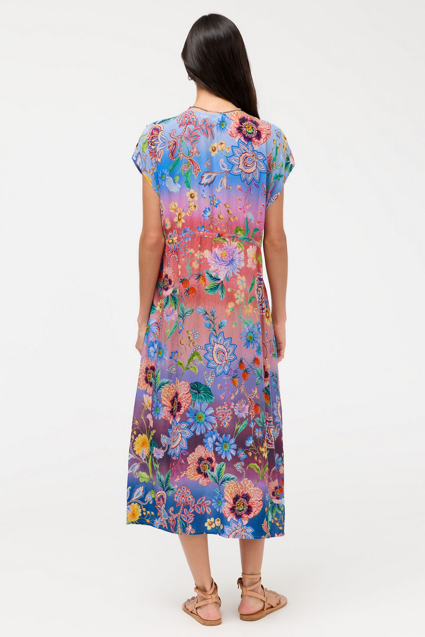 LILLIANA V-NECK KAFTAN DRESS, , large image 4