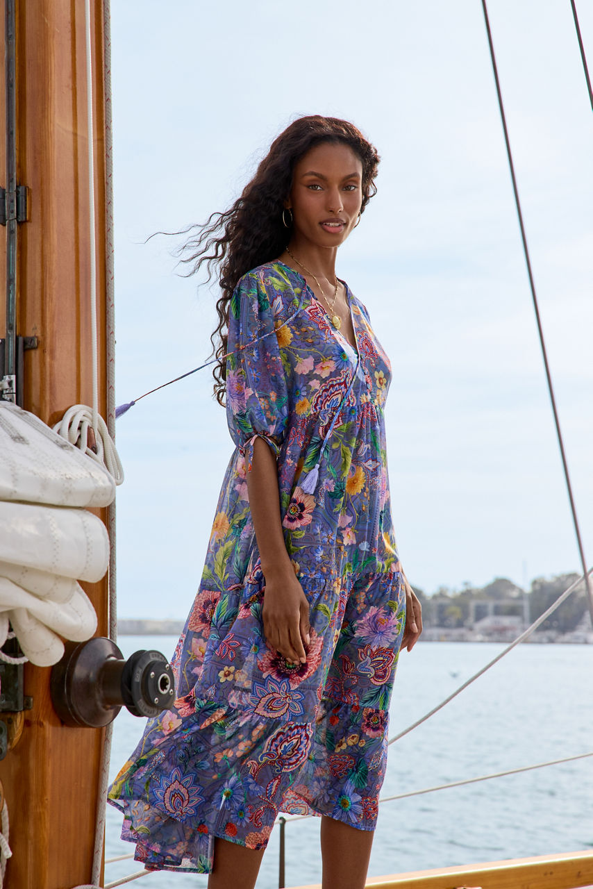 LILLIANA TIERED MAXI DRESS, , large image 4