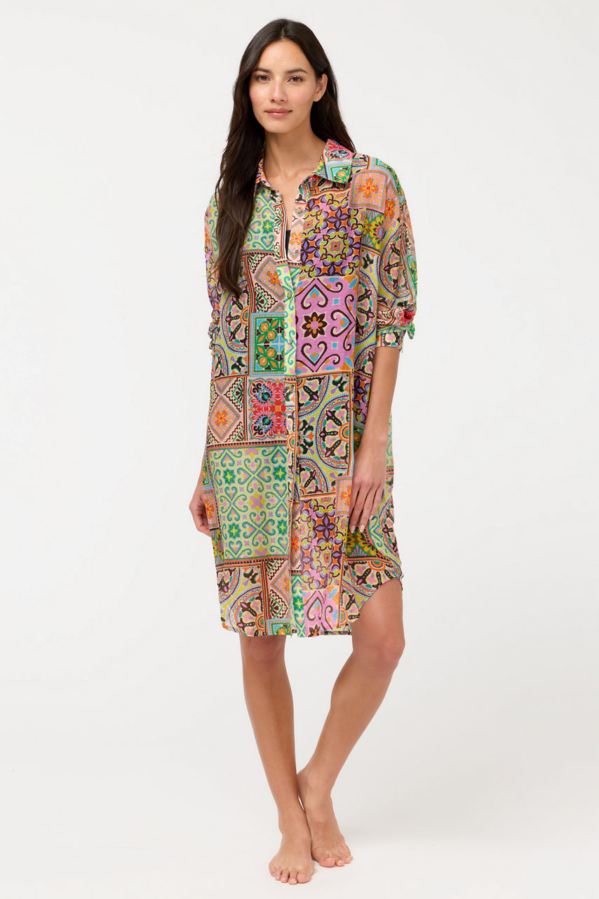 LANTHE LONG SHIRT DRESS, , large image 1