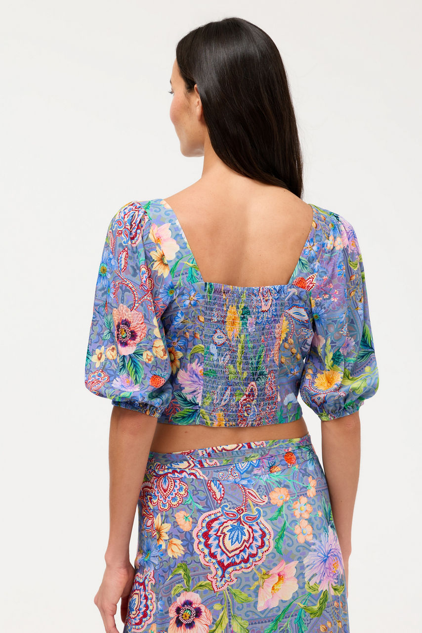 LILLIANA PUFF SLEEVE BODICE TOP, , large image 3