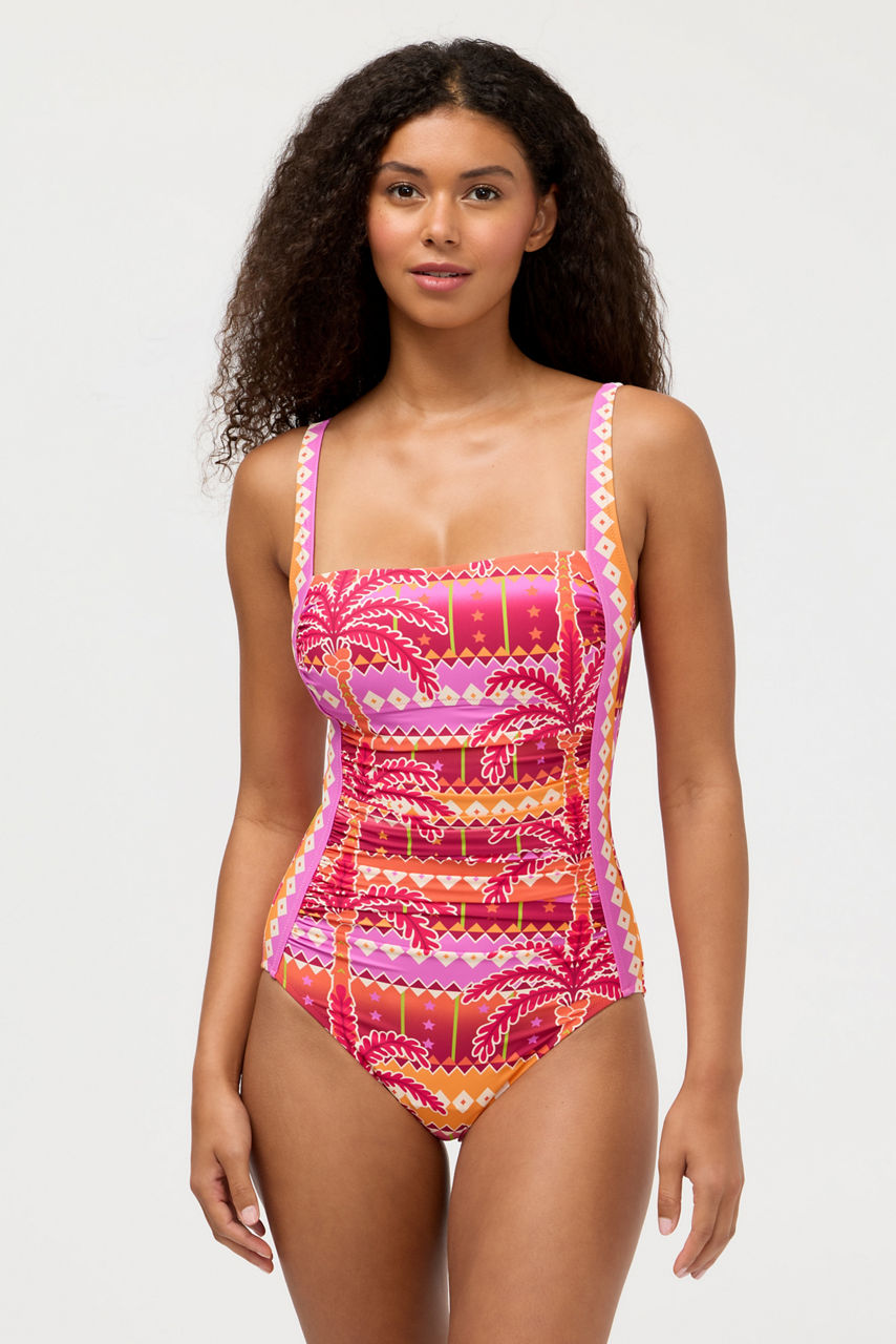 MARILYN RUCHED ONE PIECE, , large image 1