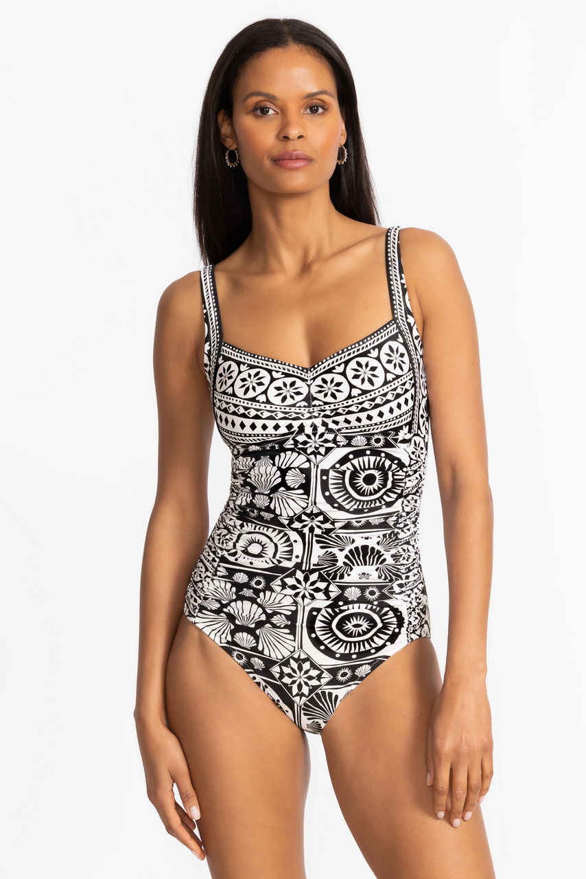 MARYSOL SWEETHEART RUCHED ONE PIECE