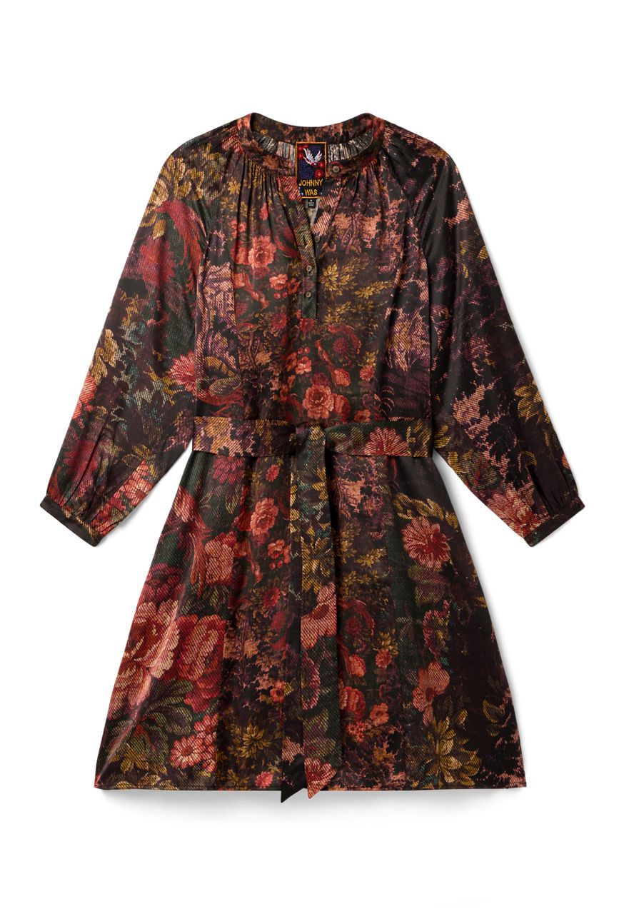 DAVIDII SHIRRED MINI DRESS, , large image 3