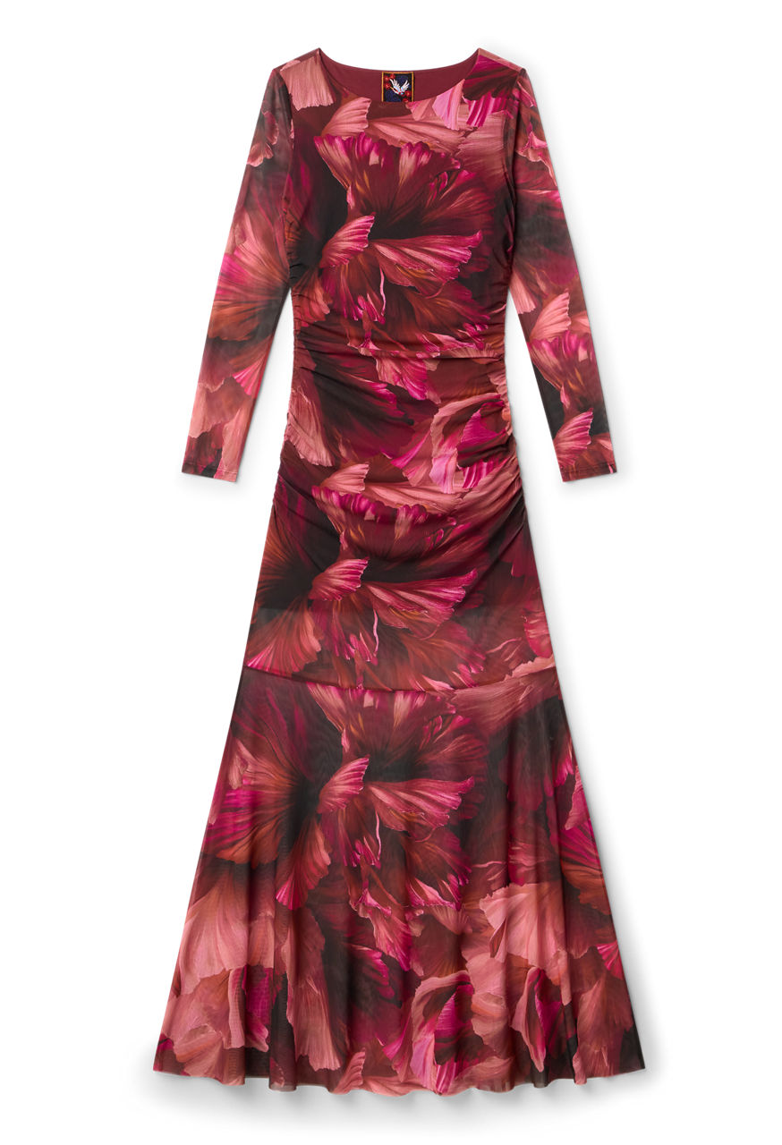 DIOVANNA RUCHED MAXI DRESS, , large image 5