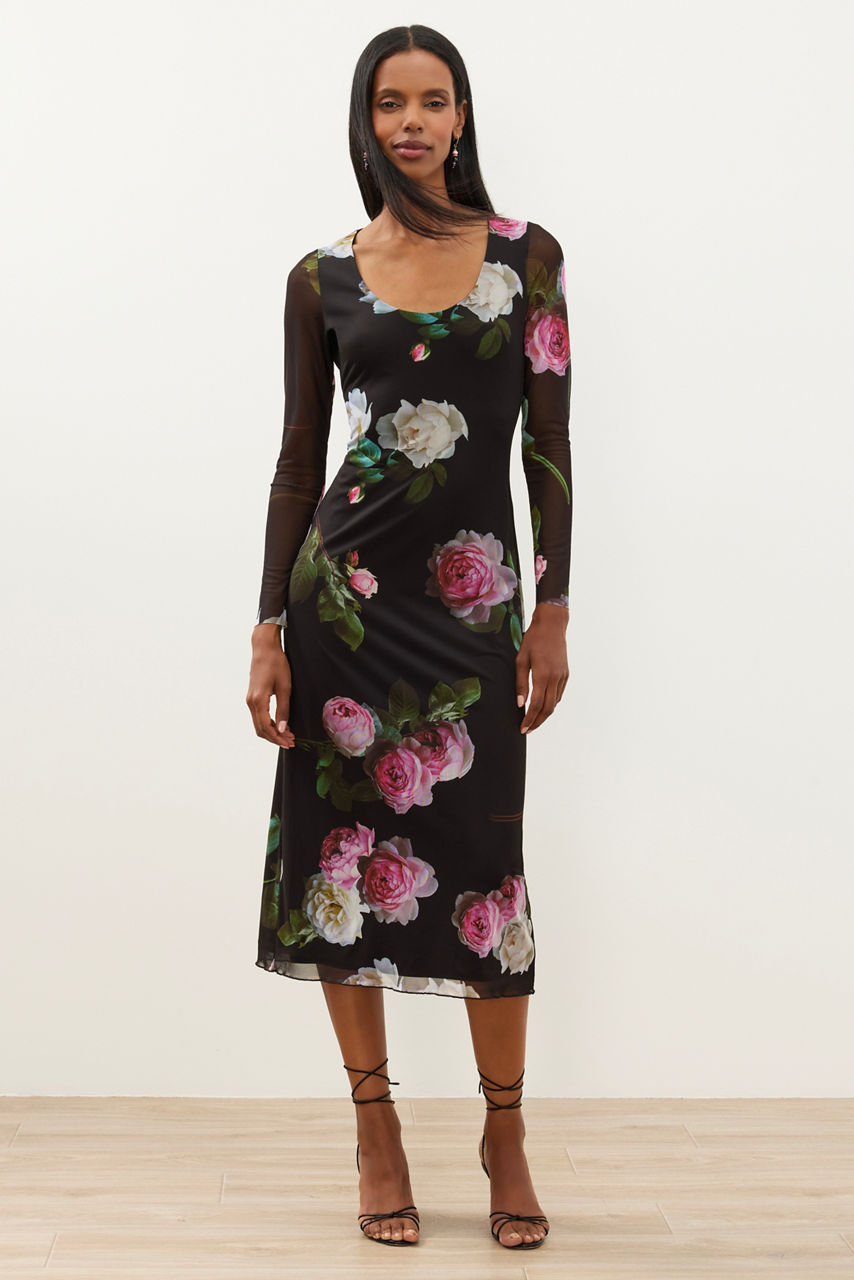 AURORYA MIDI DRESS, , large image 1