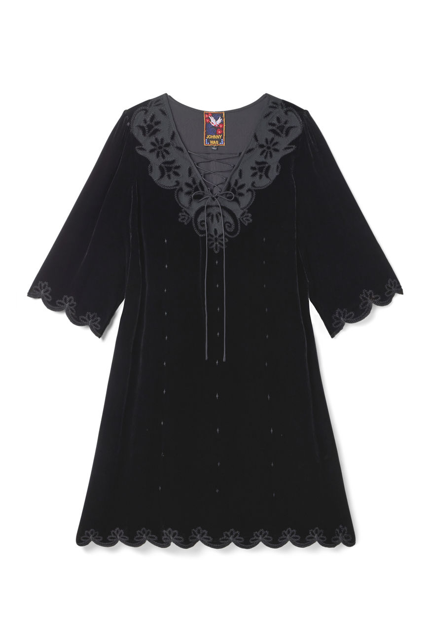 TULSA LACE UP MINI DRESS, , large image 3