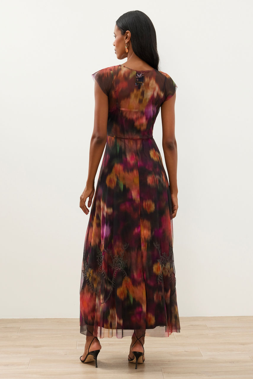 MERTINA MAXI MESH DRESS, , large image 5