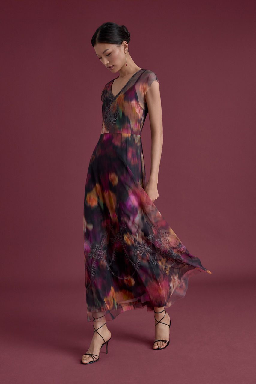MERTINA MAXI MESH DRESS, , large image 6