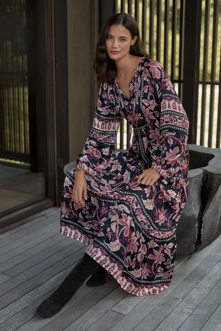 MAKAYLA PEASANT MAXI DRESS, , large image 7