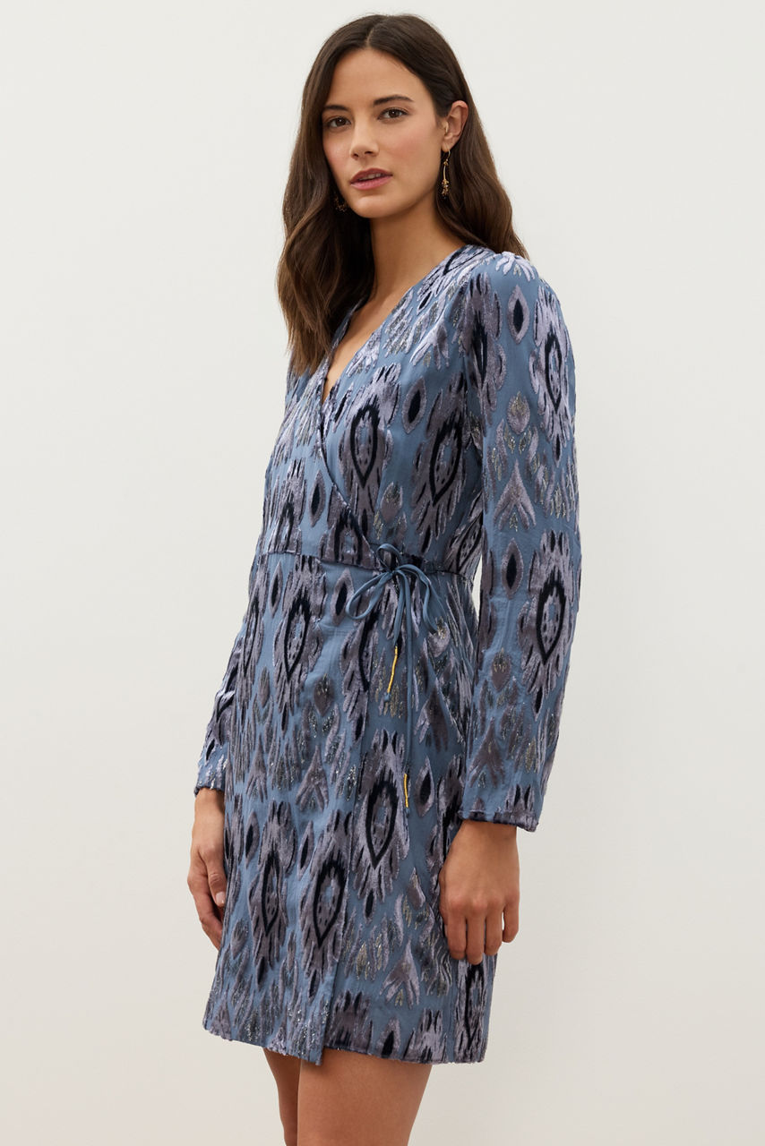BOYSIE WRAP MINI DRESS, , large image 2