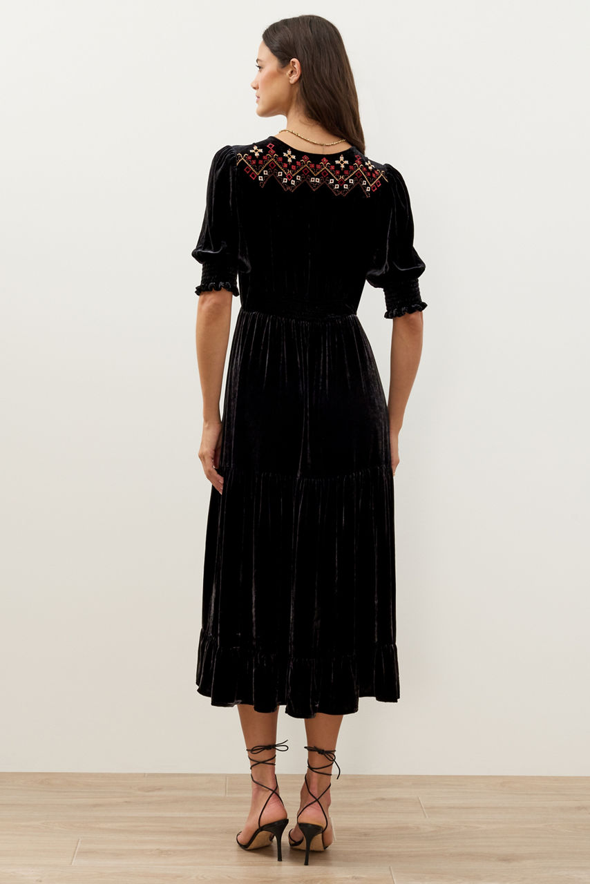 DAPHNE TEA LENGTH DRESS, , large image 5