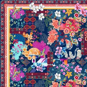 DREAMER BLU SILK SCARF, , swatch