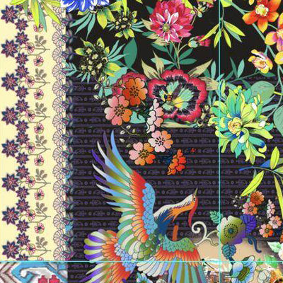 Sydnee Sunglasses Black Printed, , swatch