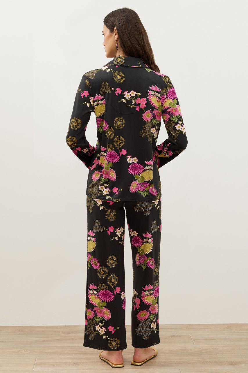 NATORI X JW LONG SLEEVE PRINTED COZY PAJAMA SET, , large image 4