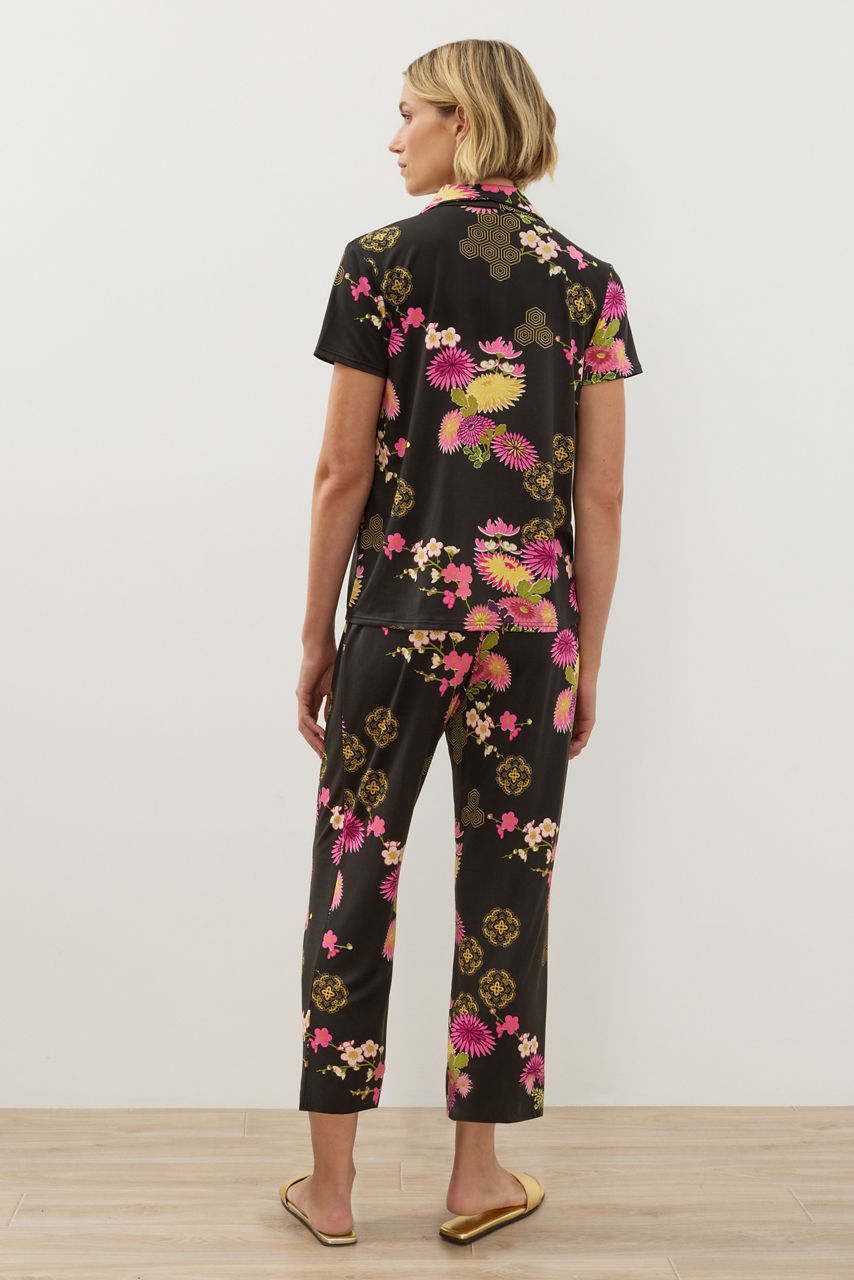 NATORI X JW SHORT SLEEVE PRINTED COZY PAJAMA SET, , large image 4