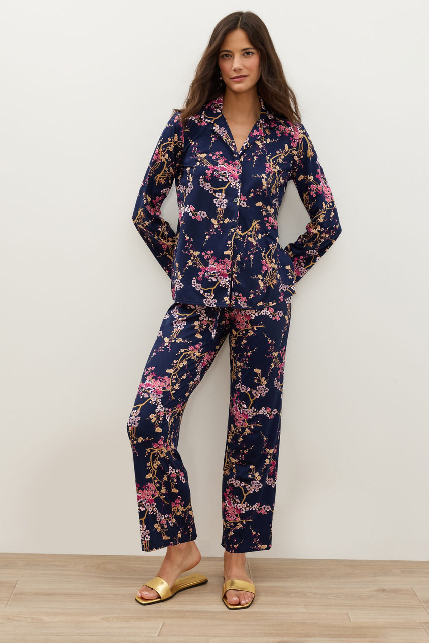 NATORI X JW LONG SLEEVE PRINTED COZY PAJAMA SET, , large image 2