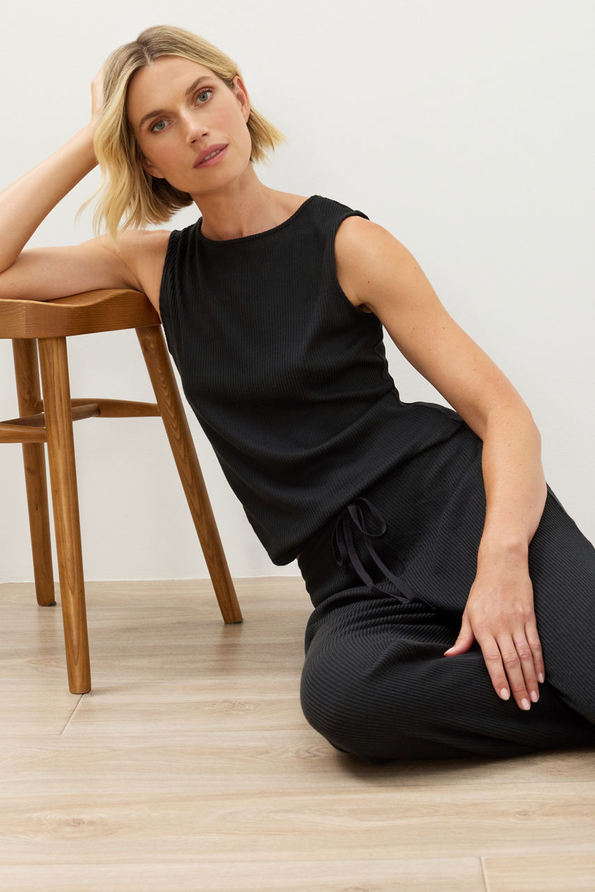 NATORI X JW BRUSHED RIB SHELL TANK, , large image 1