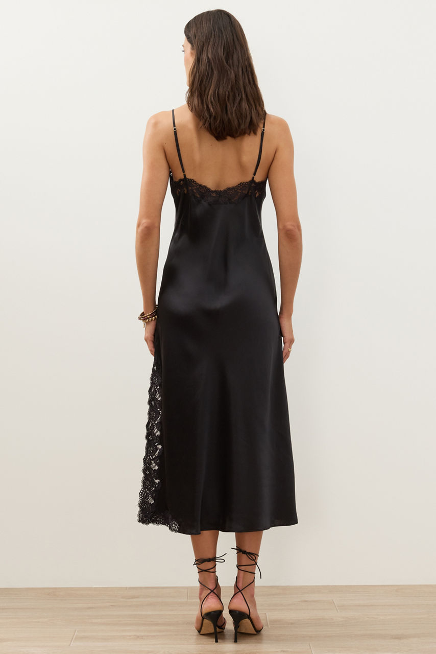 NATORI X JW LACE TRIM SILK GOWN, , large image 6