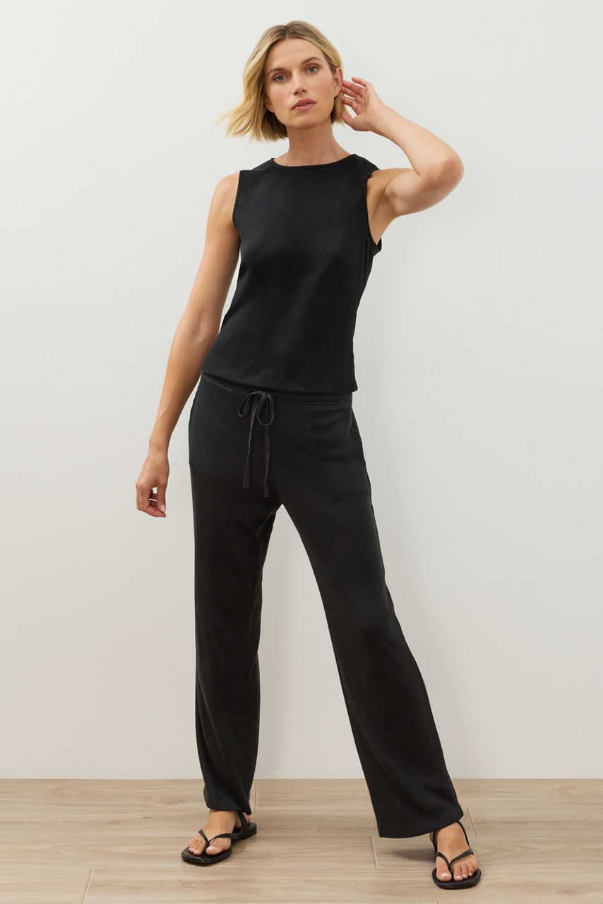 NATORI X JW BRUSHED RIB STRAIGHT LEG PANT, , large image 1