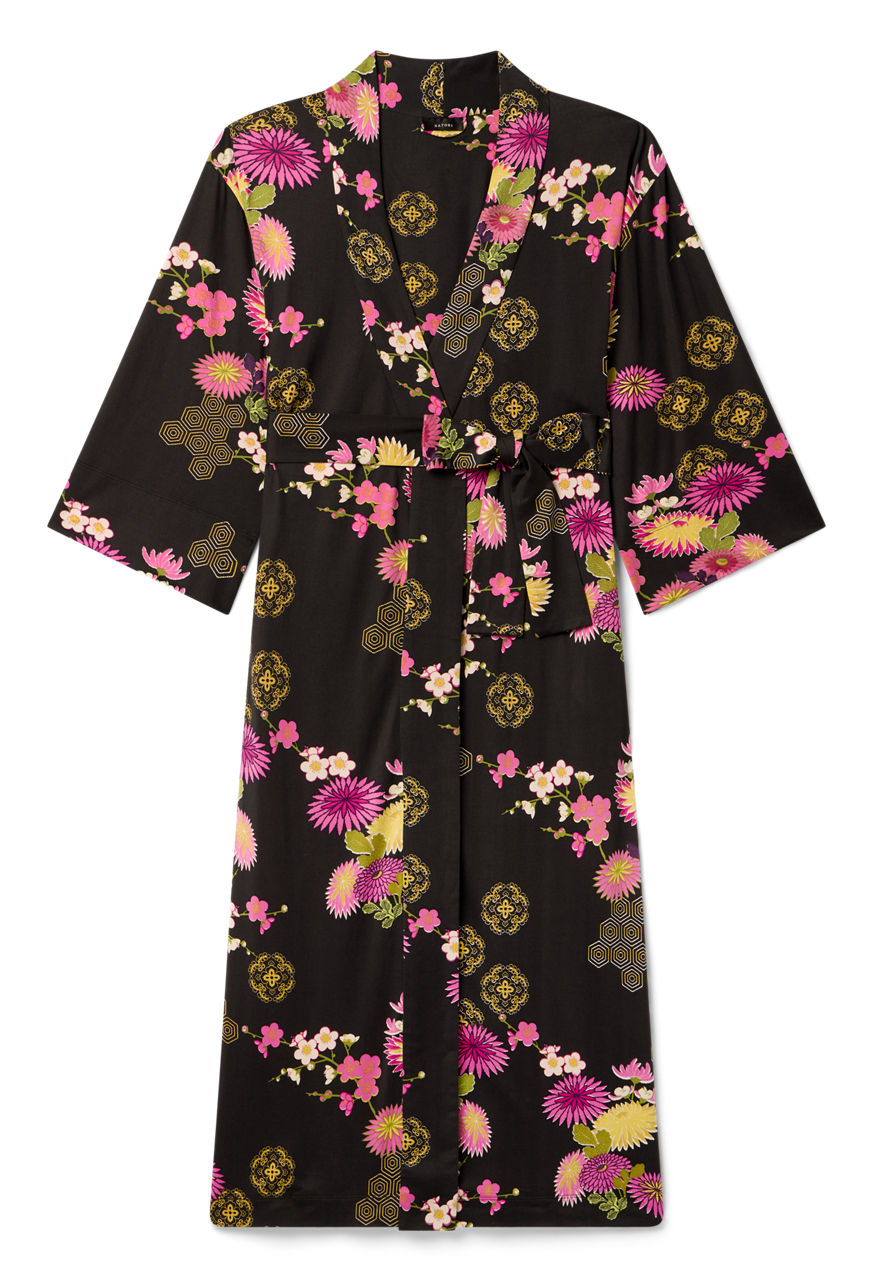 NATORI X JW PRINTED COZY KNIT ROBE, , large image 4
