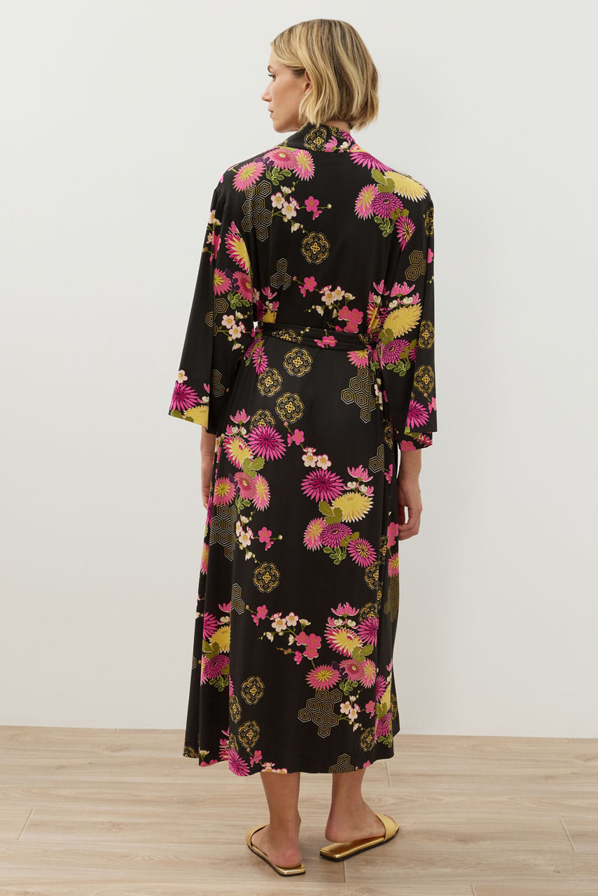 NATORI X JW PRINTED COZY KNIT ROBE, , large image 5
