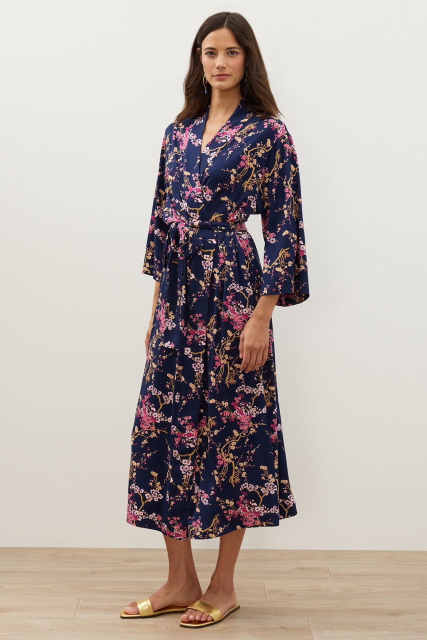 NATORI X JW PRINTED COZY KNIT ROBE, , large image 3