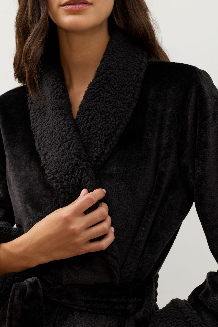 NATORI X JW LUXE SHERPA ROBE, , large image 4