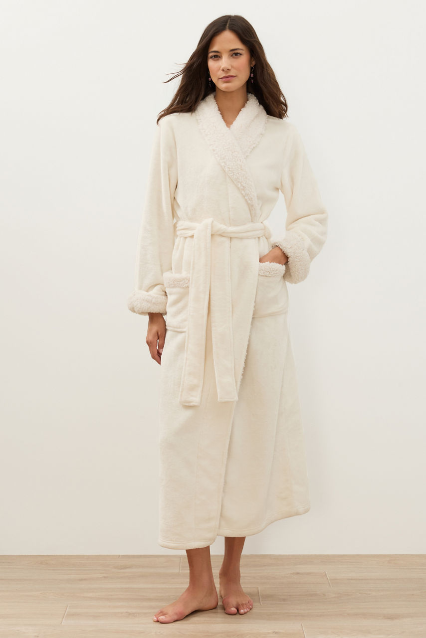 NATORI X JW LUXE SHERPA ROBE, , large image 2