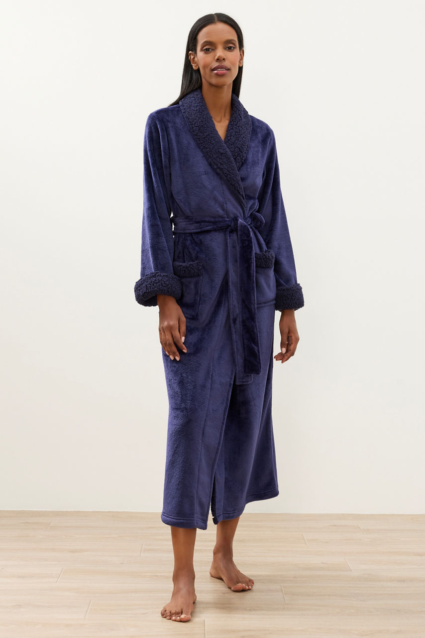 NATORI X JW LUXE SHERPA ROBE, , large image 1