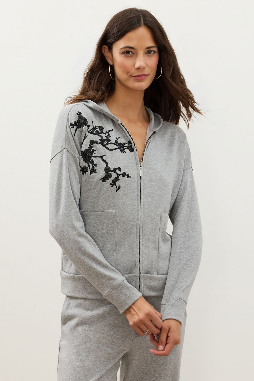 NATORI X JW BRUSHED FRENCH TERRY HOODIE WITH EMBROIDERY, , large image 1