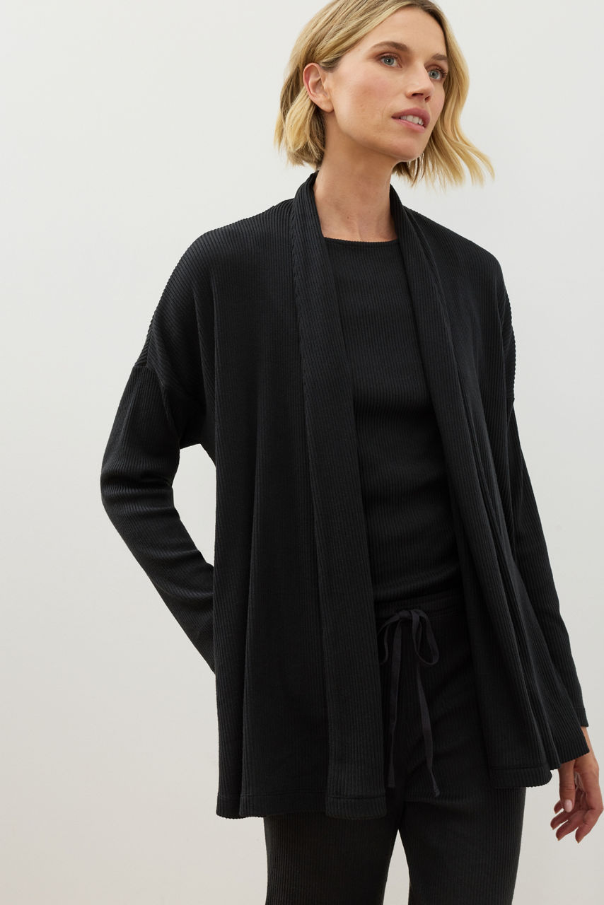 NATORI X JW BRUSHED RIB CARDIGAN, , large image 1