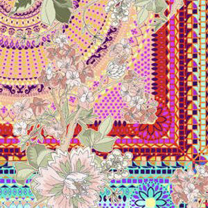 GARDEN MOSAIC SCARF, , swatch