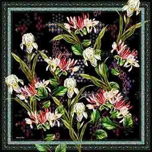 IRIS WHISPER SILK SCARF, , swatch