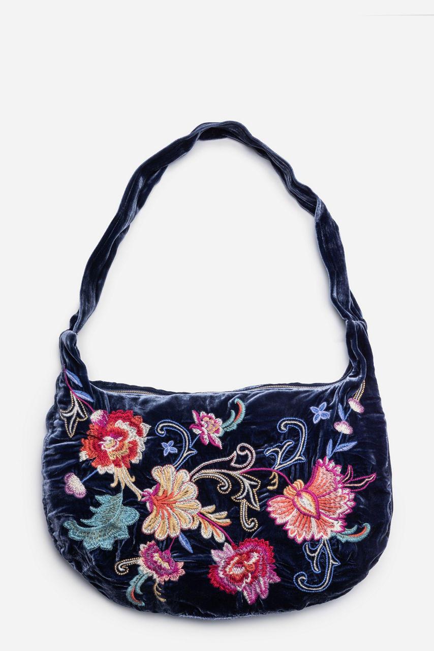TAZARI VELVET CROSSBODY BAG, , large image 1
