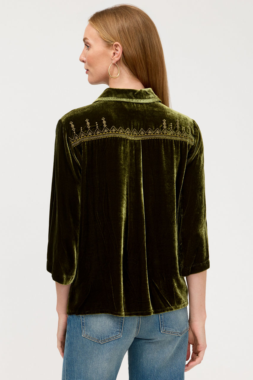 KIMONO SLEEVE BUTTON DOWN, , large image 5