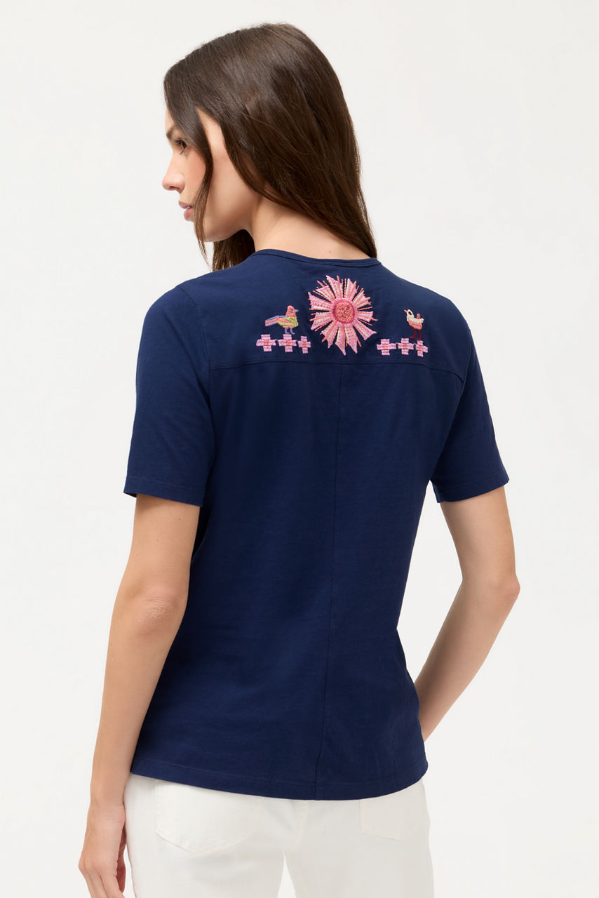 SHORT SLEEVE SEAMED TEE, , large image 4