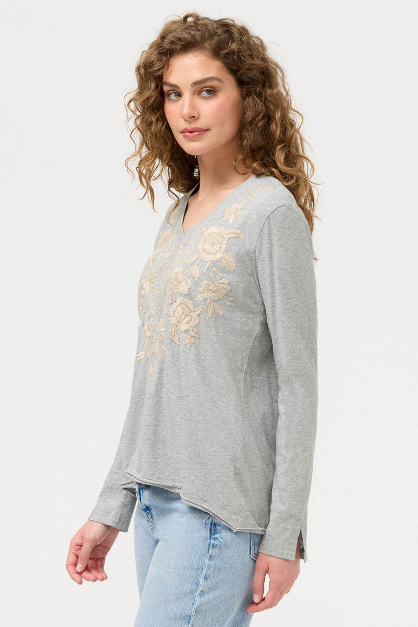 CARMELITA SLIT SLEEVE TEE, , large image 3