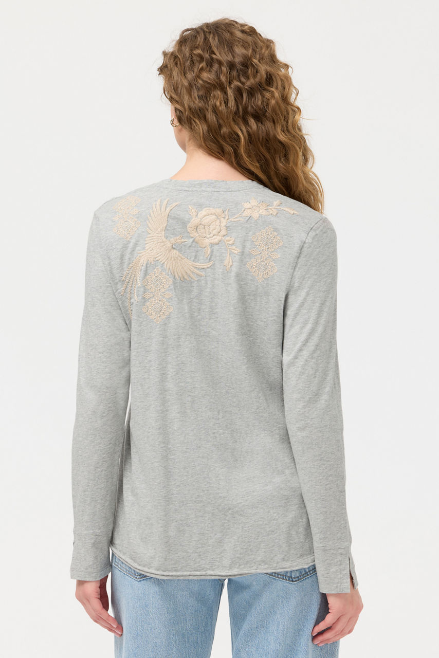 CARMELITA SLIT SLEEVE TEE, , large image 5