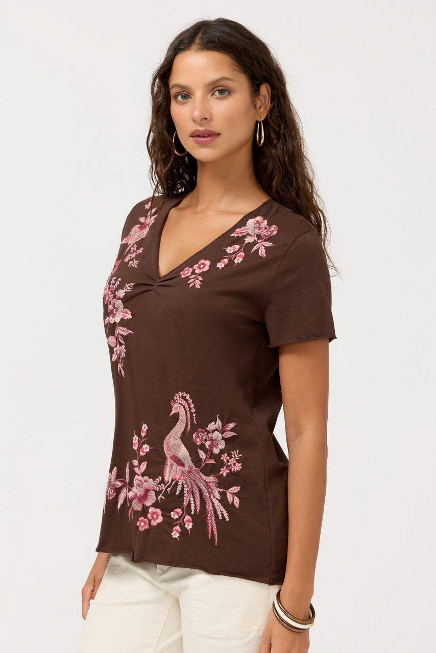 PLEAT FRONT TEE, , large image 3