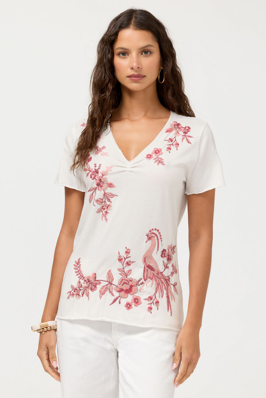 PLEAT FRONT TEE, , large image 2