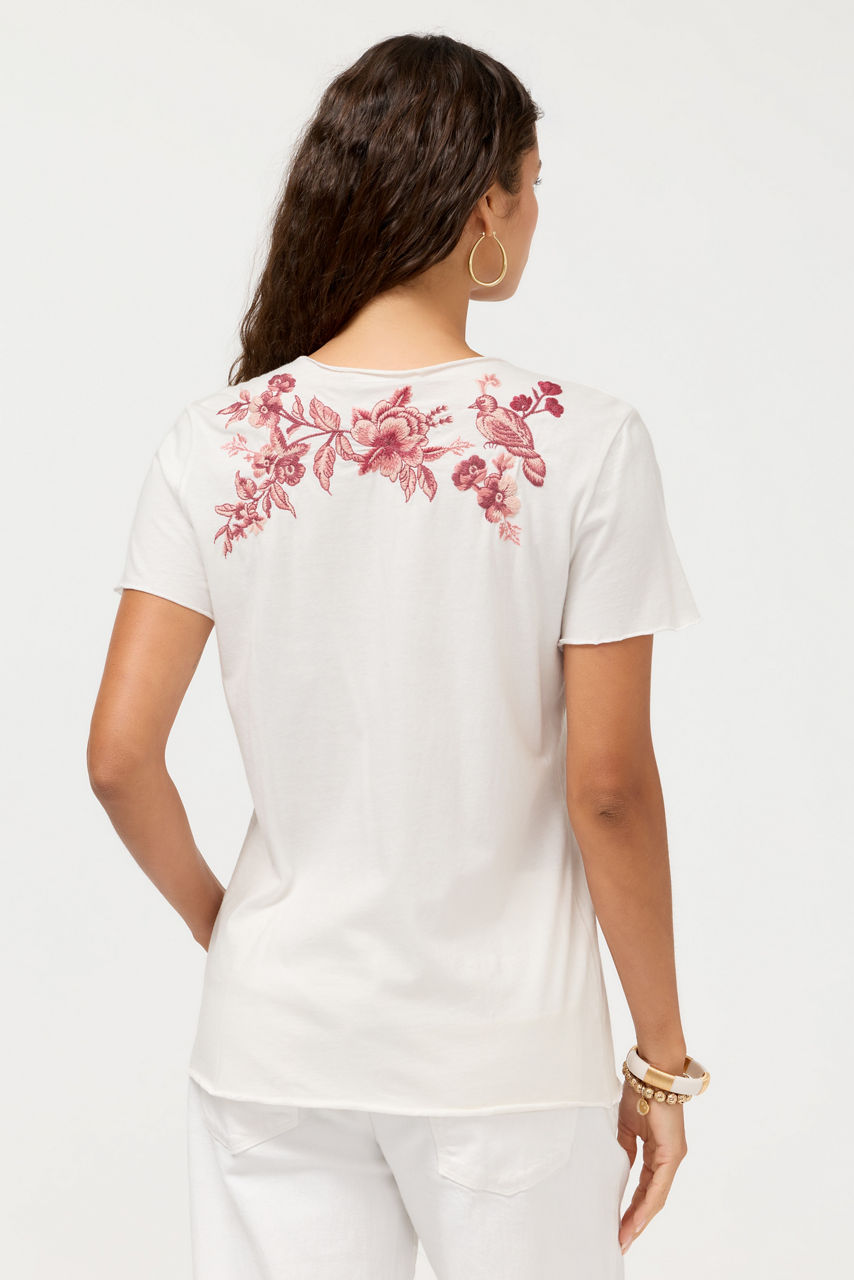 PLEAT FRONT TEE, , large image 3