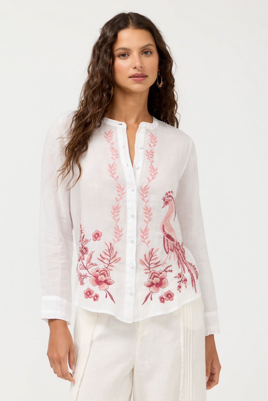 RUFFLE CUFF BLOUSE, , large image 1
