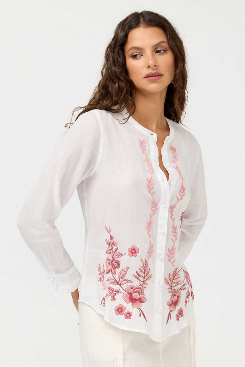 RUFFLE CUFF BLOUSE, , large image 2