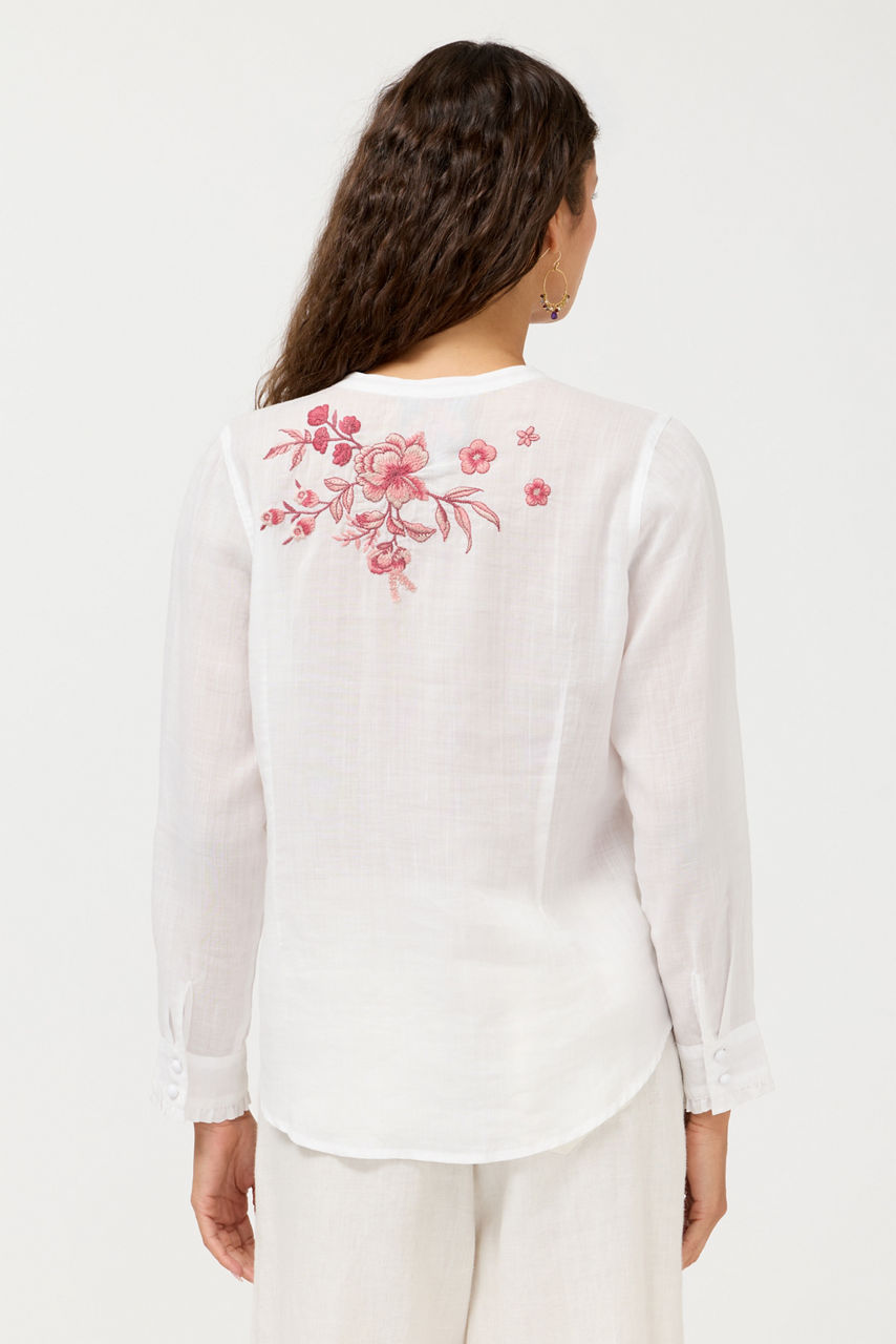RUFFLE CUFF BLOUSE, , large image 4